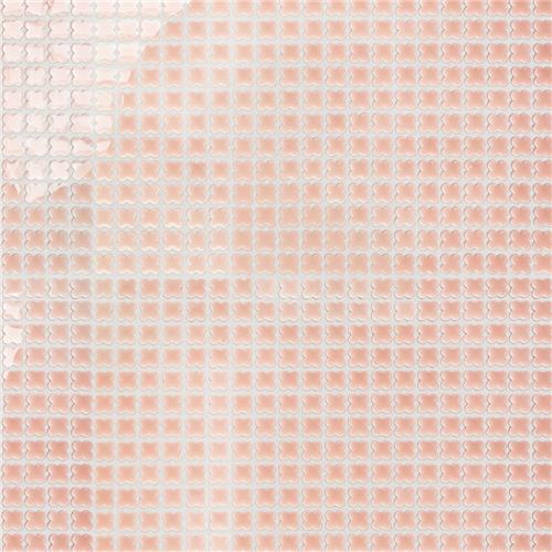 Fioretti Glossy Pink 12"x12" Porcelain Mosaic