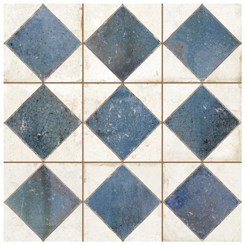 Kings Arles Blue 13"x13" Ceramic F/W Tile