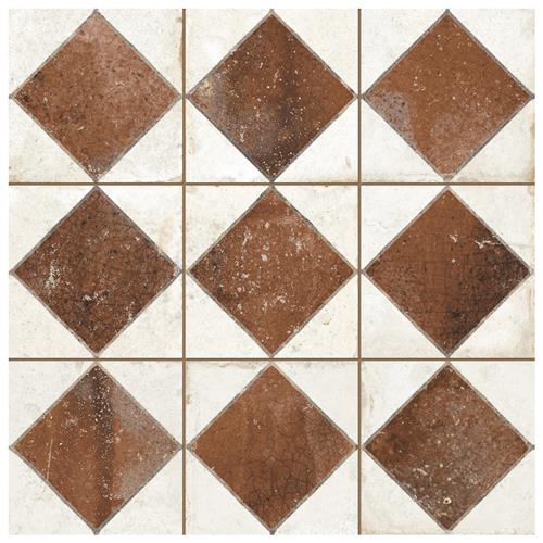 Kings Arles Brown 13"x13" Ceramic F/W Tile