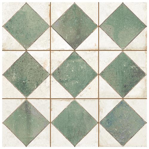 Kings Arles Green 13"x13" Ceramic F/W Tile