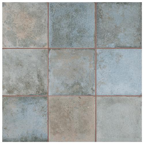 Kings Etna Blue 13 -1/8"x13 -1/8" Ceramic Floor/Wall Tile