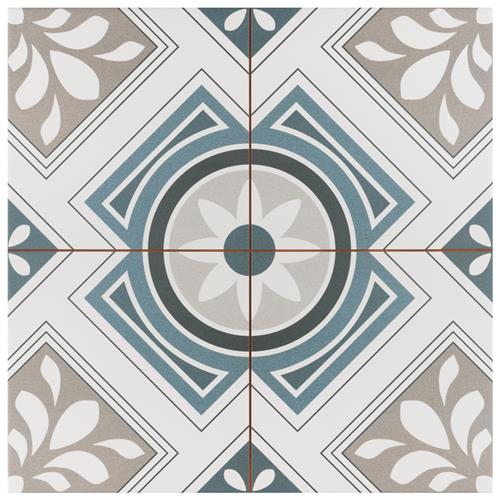 Borneo Grey 17-5/8" x 17-5/8" Ceramic F/W Tile
