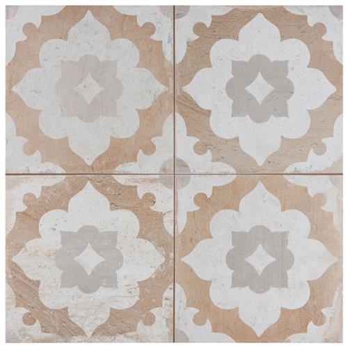 Kings Clay Blossom 17-5/8"x 17-5/8" Ceramic F/W Tile