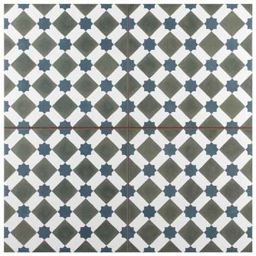 Henley Azul 17-5/8" x 17-5/8" Ceramic Floor/Wall Tile