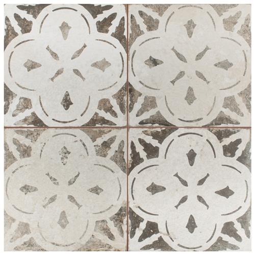 Kings Aurora Nero 17-5/8"x17-5/8" Ceramic Floor/Wall Tile