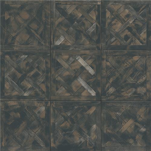 Kings Forest Lattice Black 17-5/8"x17-5/8" Ceramic F/W Tile