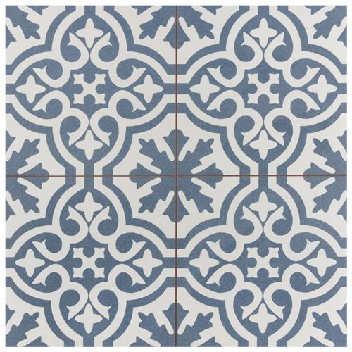 Berkeley Blue 17-5/8"x17-5/8" Ceramic F/W Tile
