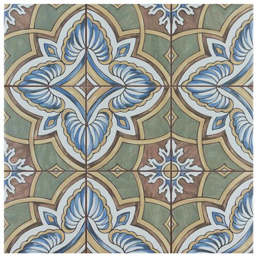 Harmonia Grove Green 13"x13" Ceramic Floor/Wall Tile