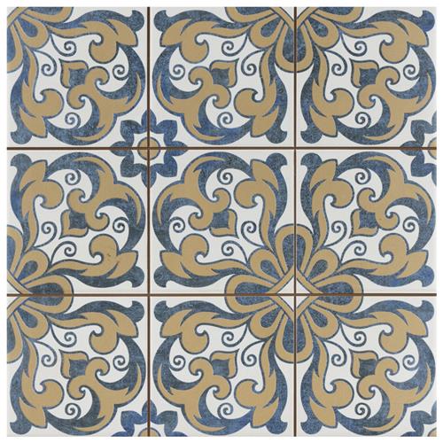 Harmonia Royal Bloom 13"x13" Ceramic Floor/Wall Tile