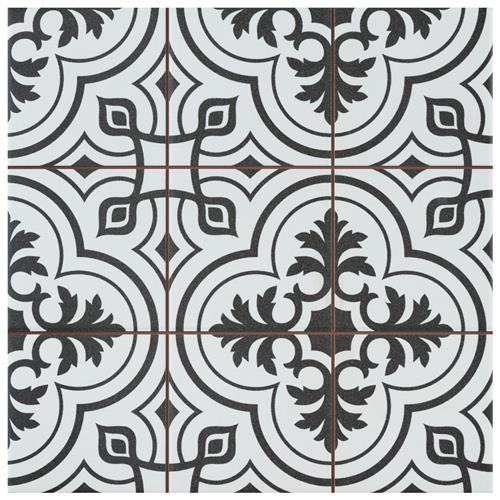 Harmonia Vintage White 13"x13" Ceramic Floor/Wall Tile