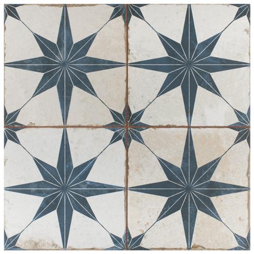 Kings Star Blue 17-5/8"x17-5/8" Ceramic F/W Tile