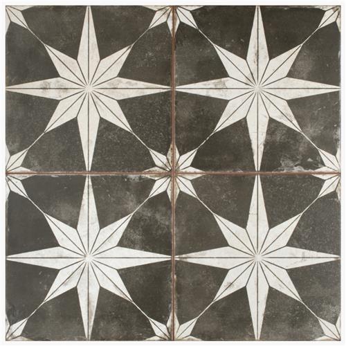Kings Star Night 17-5/8"x17-5/8" Ceramic Floor/Wall Tile
