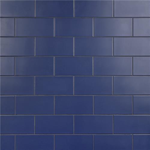Projectos Royal Blue  3-7/8" x 7-3/4" Ceramic F/W Tile