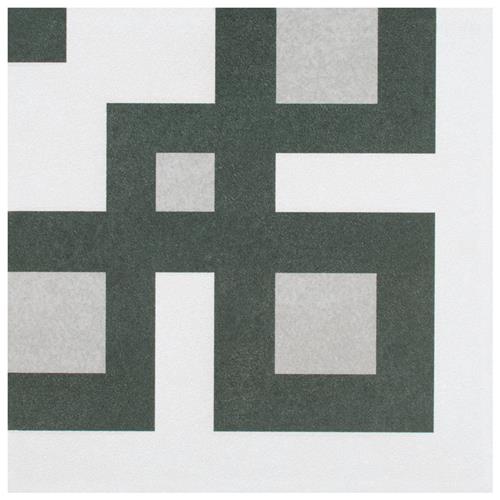 Twenties Corner 7-3/4"x7-3/4" Ceramic F/W Tile