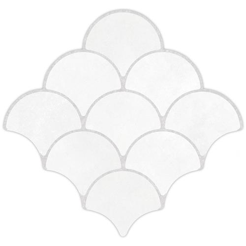 Scala White 12-1/8"x12-1/8" Porcelain F/W Tile
