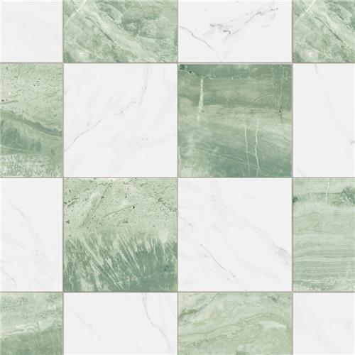 Marbilia Chess Jungle 17-3/8"x17-3/8" Porcelain F/W Tile