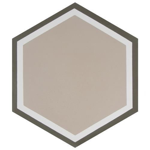 Cemento Hex Holland Channel 7-7/8"x9" Cem Handmade F/W Tile