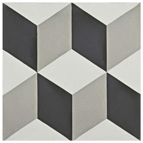 Cemento Lloyd Classic 7-7/8"x7-7/8" Cem Handmade F/W Tile