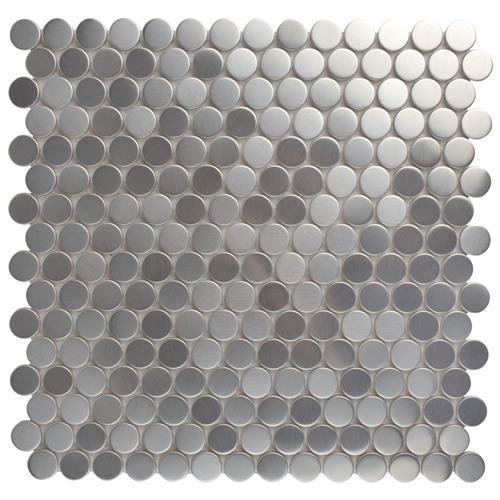 Meta Penny Rd 11-3/4"x11-3/4" Stainless Steel/Ceramic Mos