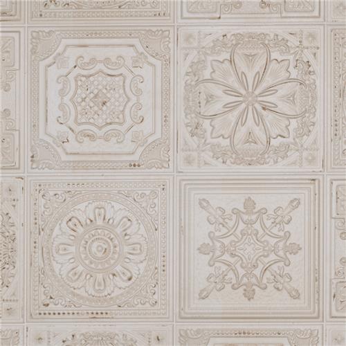 Fitz White 8" x 8" Ceramic Wall Tile
