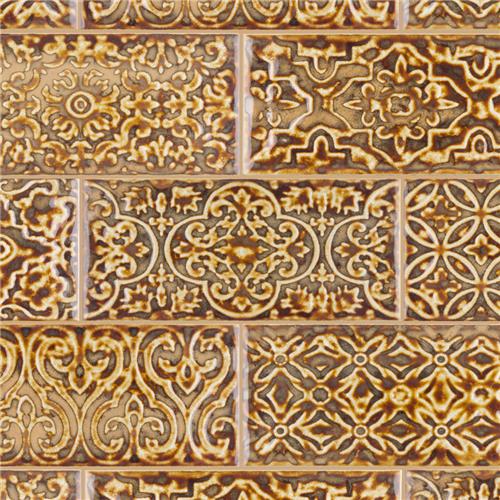 Zurbaran Cobre 4-1/2"x 8-7/8" Ceramic Wall Tile