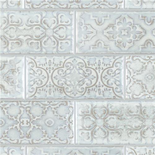 Zurbaran Vanilla 4-1/2"x8-7/8" Ceramic Wall Tile