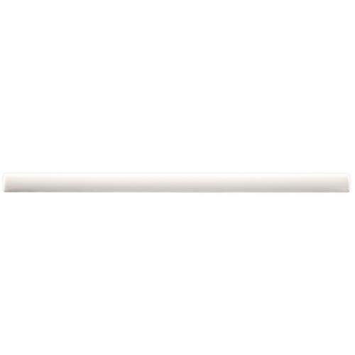 Castillo White 1/2"x12" Ceramic Demi-Bullnose Trim