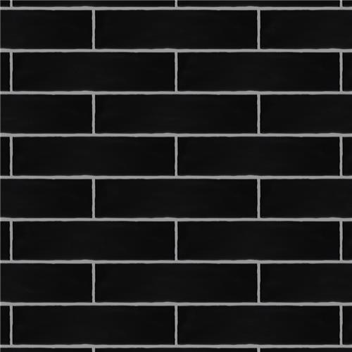 Castillo Matte Black 3"x12" Ceramic Wall Tile