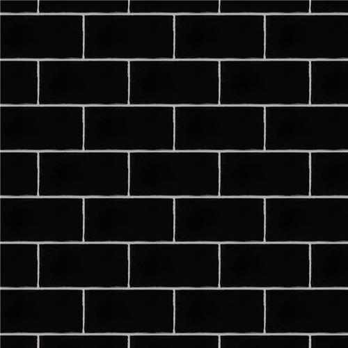 Castillo Black 3"x6" Ceramic Wall Tile