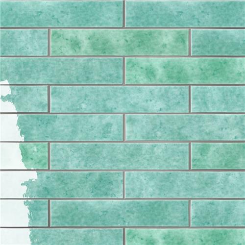 Menorca Aqua 2-1/2"x12-7/8" Ceramic Wall Tile