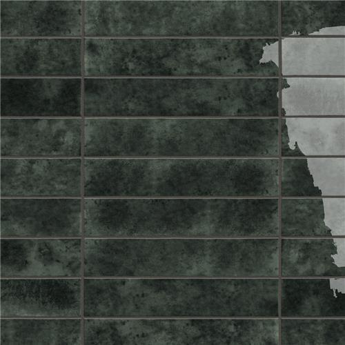 Menorca Forest Black 2-1/2"x12-7/8" Ceramic Wall Tile