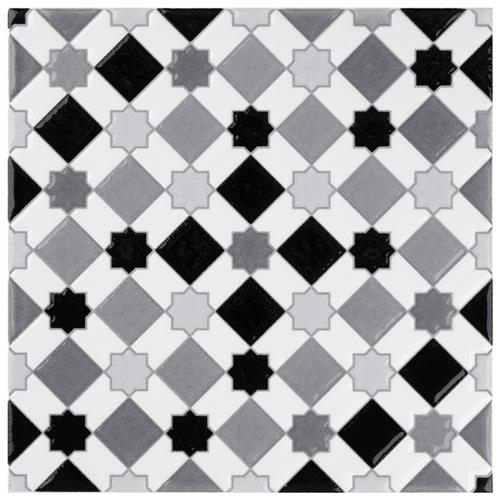 Sevillano Giralda Light Grey 7-7/8"x7-7/8" Ceramic Wall Tile