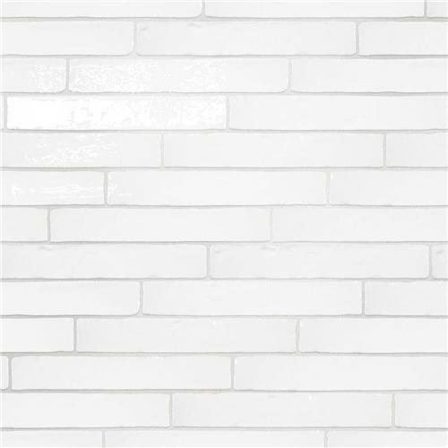 Soul Pure Glossy White 1-3/8"x9" Ceramic Wall Tile