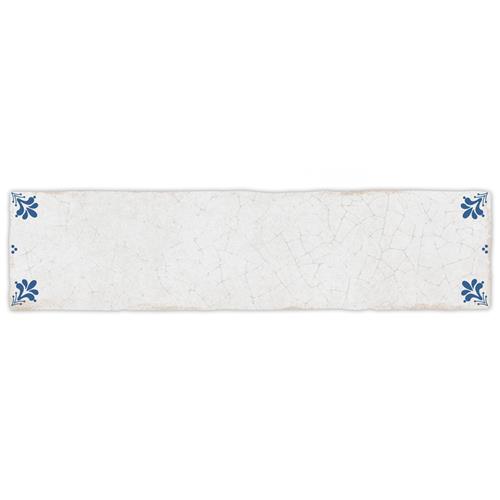 Crackle White Decor 2-7/8"x11-7/8" Ceramic Wall Tile