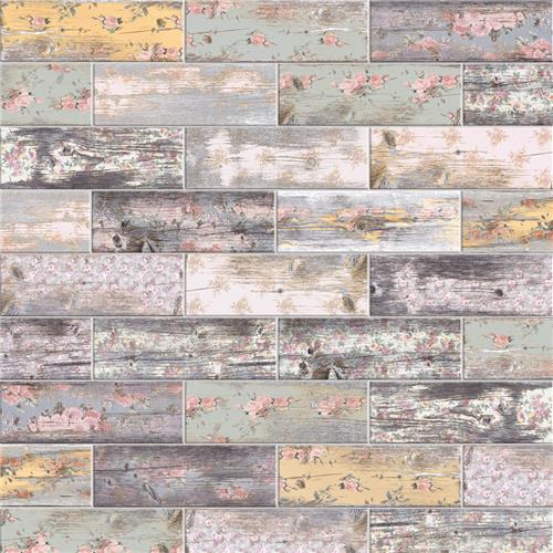 Java Wood Decor 3"x8-7/8" Ceramic Wall Tile
