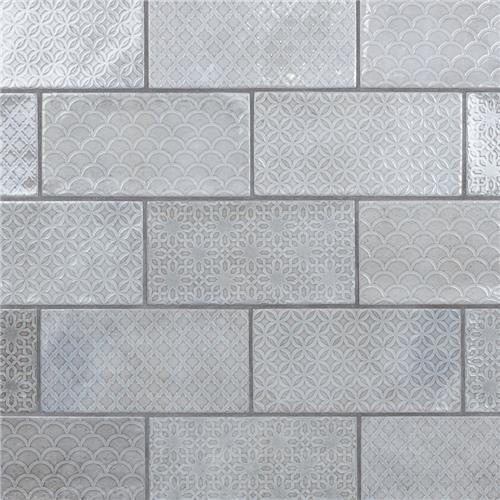 Camden Decor Grey 4" x 8" Ceramic Wall Tile