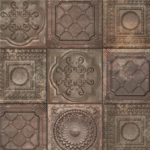 Ritz Ossidato Nero 7-7/8"x7-7/8" Ceramic Wall Tile