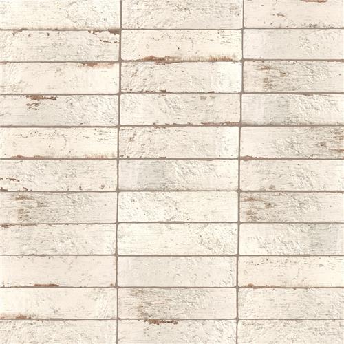 Sequoia Brick Blanc 2-1/2"x9-7/8" Ceramic Wall Tile
