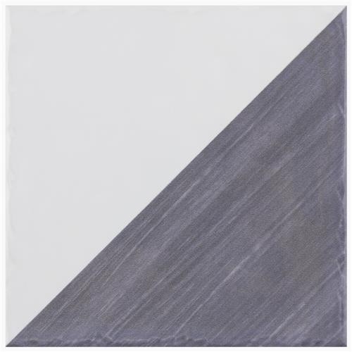 Triangle Rustique Glossy Blue 6”x 6” Ceramic Wall Tile