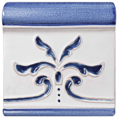 Novecento Friso Evoli Cobalto 5-1/8"x5-1/8" Ceramic W Trim