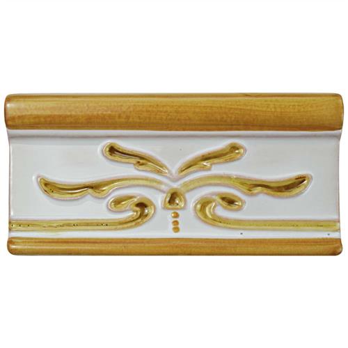 Novecento Cenefa Evoli Camel 2-5/8"x5-1/8" Ceramic W Trim