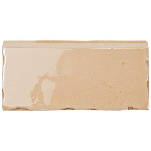 Novecento Zocalo Canela 2-1/2"x5-1/8" Ceramic W Trim