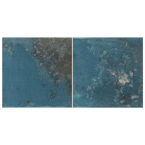 Kings Luxe Tradition Square Blue 7-7/8"x15-3/4" Porc W Tile