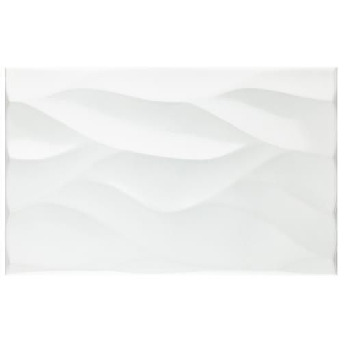 More Natur Glossy White 9-7/8"x15-3/4" Ceramic Wall Tile
