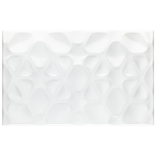 More Pure Glossy White 9-7/8"x15-3/4" Ceramic Wall Tile