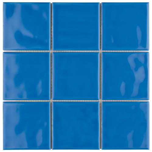 Twist Square Blue Sky 11-3/4" x 11-3/4" Ceramic Mosaic
