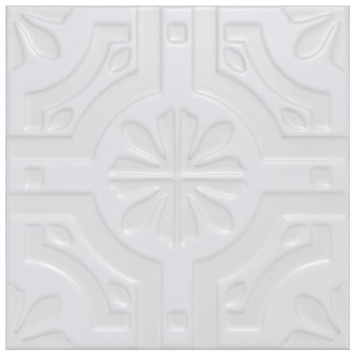 Triplex Real White 7-3/4"x7-3/4" Ceramic Wall Tile