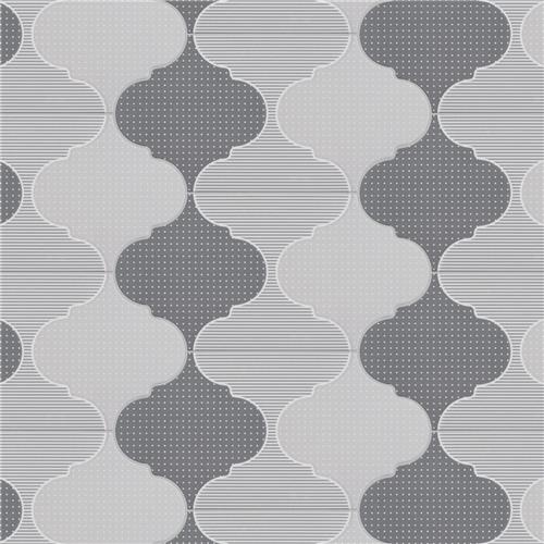 Arpeggio Rondo Provenzal Grey 6-1/4"x12-3/4" Porc F/W Tile