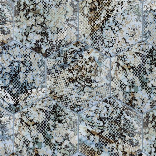 Picture of Inedita Hex Blue 9-7/8"x11-1/4" Porcelain F/W Tile