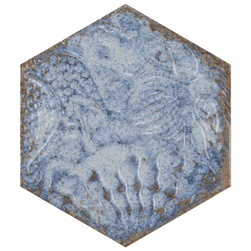 Picture of Gaudi React Hex Marina 8-5/8"x9-7/8" Porcelain F/W Tile
